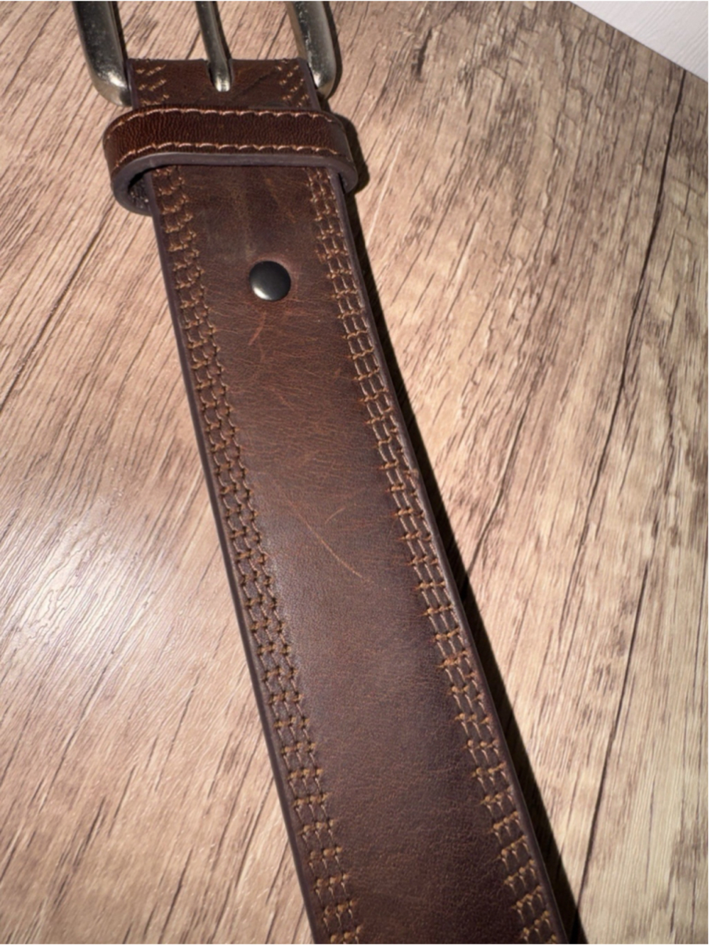 Ariat Brown Leather Belt Size 40 Western Ranch Cowboy Workwear Genuine Leather - Picture 5 of 14